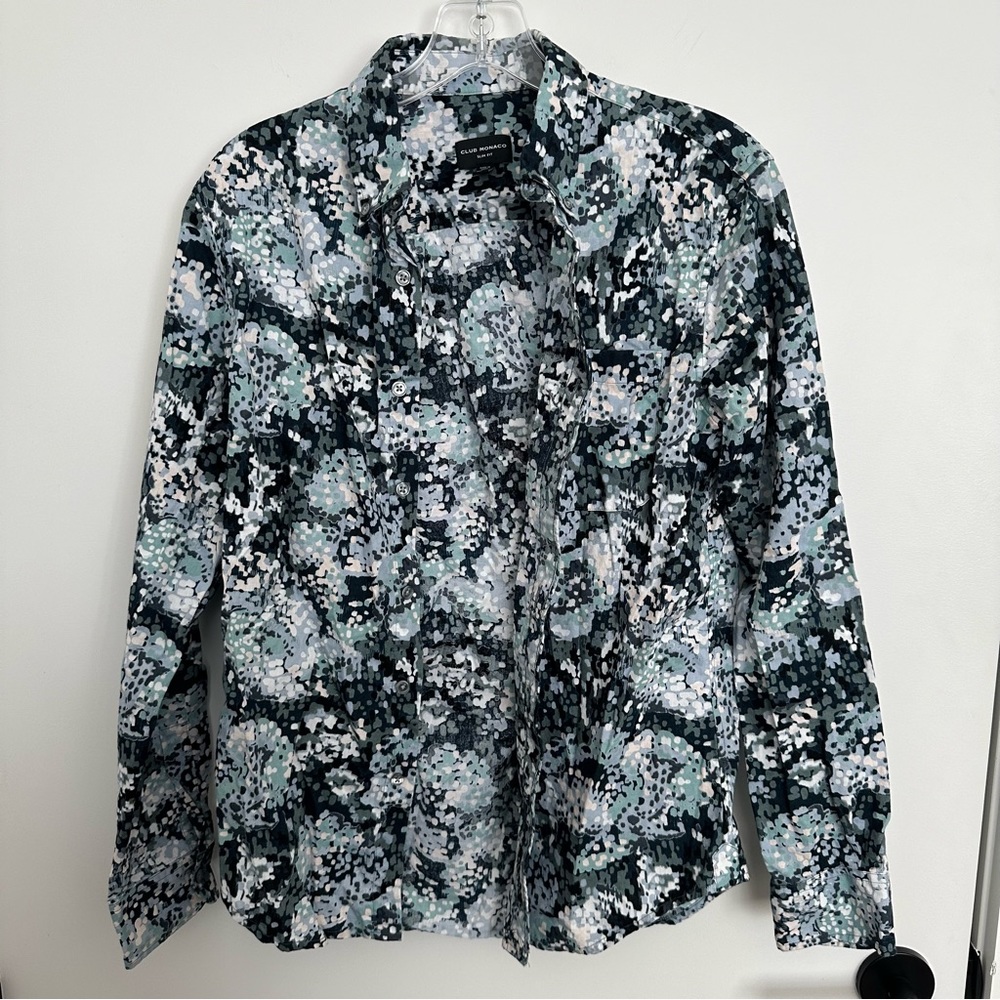 Club Monaco Men’s Slim Fit Button Down Shirt